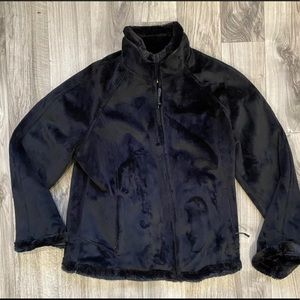 Green Tea XL Jet Black Super Plush & Soft Zip Front Jacket IMMACULATE!